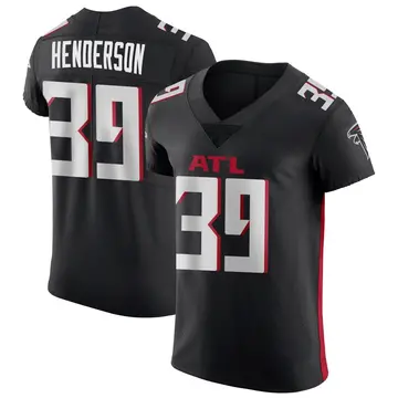 Black Men's C.J. Henderson Atlanta Falcons Elite Alternate Jersey