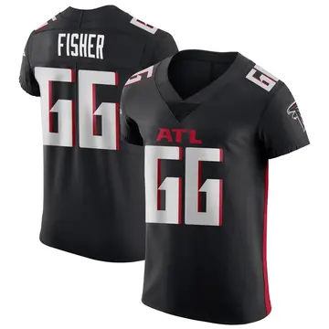 Black Men's Joey Fisher Atlanta Falcons Elite Alternate Jersey