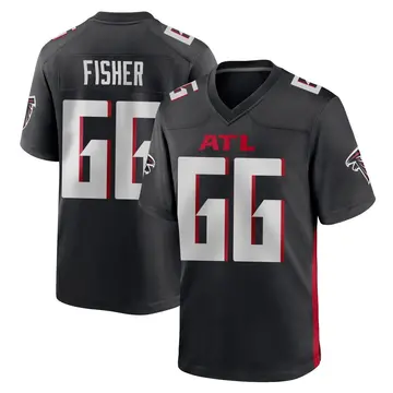 Black Men's Joey Fisher Atlanta Falcons Game Alternate Jersey
