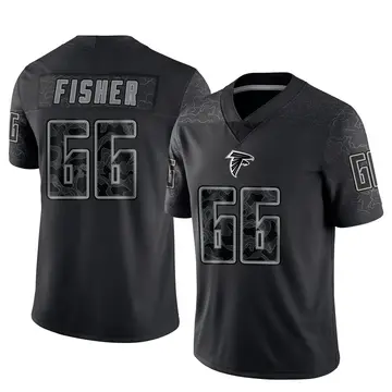 Black Men's Joey Fisher Atlanta Falcons Limited Reflective Jersey