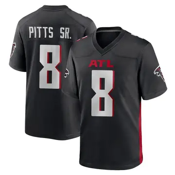 Black Men's Kyle Pitts Sr. Atlanta Falcons Game Alternate Jersey