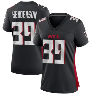 Black Women's C.J. Henderson Atlanta Falcons Game Alternate Jersey