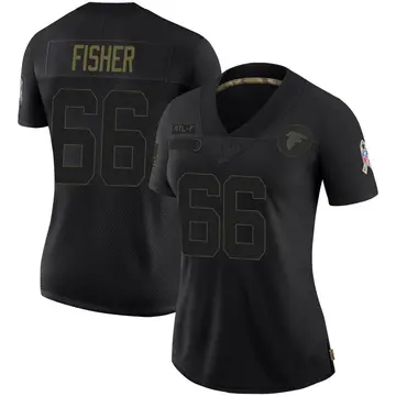 Black Women's Joey Fisher Atlanta Falcons Limited 2020 Salute To Service Jersey