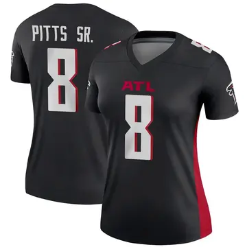 Black Women's Kyle Pitts Sr. Atlanta Falcons Legend Jersey
