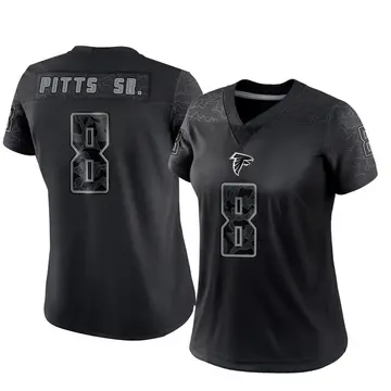 Black Women's Kyle Pitts Sr. Atlanta Falcons Limited Reflective Jersey