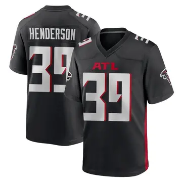 Black Youth C.J. Henderson Atlanta Falcons Game Alternate Jersey