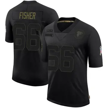 Black Youth Joey Fisher Atlanta Falcons Limited 2020 Salute To Service Jersey