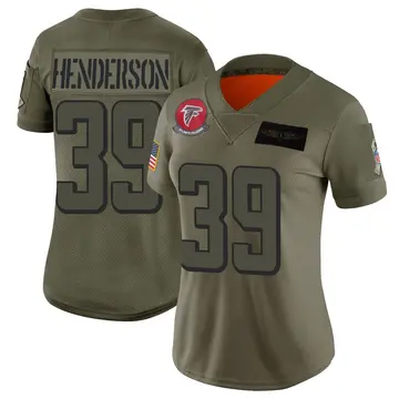 Camo Women's C.J. Henderson Atlanta Falcons Limited 2019 Salute to Service Jersey