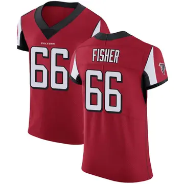 Red Men's Joey Fisher Atlanta Falcons Elite Team Color Jersey