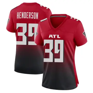 Red Women's C.J. Henderson Atlanta Falcons Game 2nd Alternate Jersey