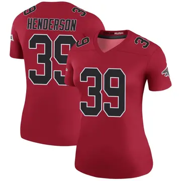 Red Women's C.J. Henderson Atlanta Falcons Legend Color Rush Jersey