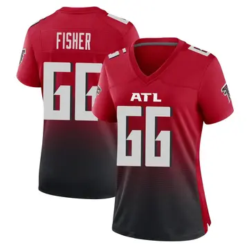 Red Women's Joey Fisher Atlanta Falcons Game 2nd Alternate Jersey