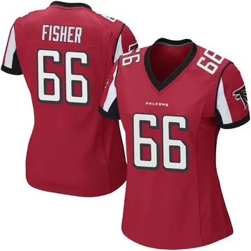 Red Women's Joey Fisher Atlanta Falcons Game Team Color Jersey