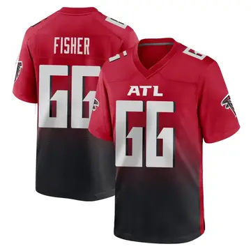Red Youth Joey Fisher Atlanta Falcons Game 2nd Alternate Jersey