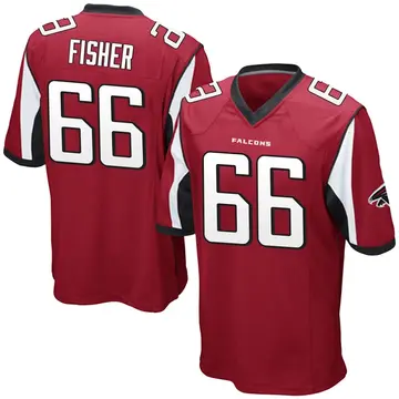 Red Youth Joey Fisher Atlanta Falcons Game Team Color Jersey
