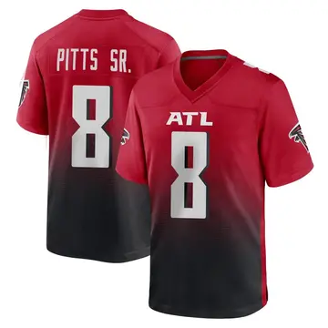 Red Youth Kyle Pitts Sr. Atlanta Falcons Game 2nd Alternate Jersey