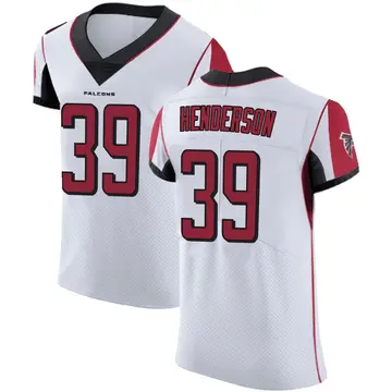 White Men's C.J. Henderson Atlanta Falcons Elite Jersey