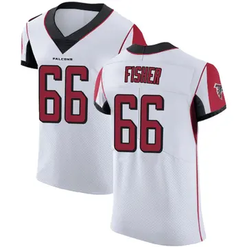 White Men's Joey Fisher Atlanta Falcons Elite Jersey