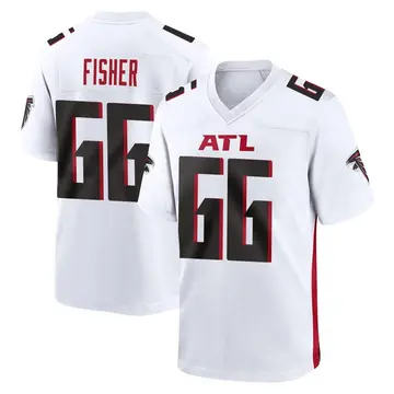 White Men's Joey Fisher Atlanta Falcons Game Jersey