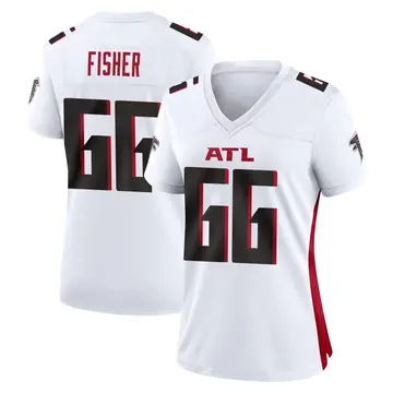 White Women's Joey Fisher Atlanta Falcons Game Jersey