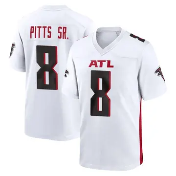 White Youth Kyle Pitts Sr. Atlanta Falcons Game Jersey
