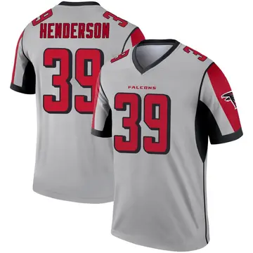 Youth C.J. Henderson Atlanta Falcons Legend Inverted Silver Jersey