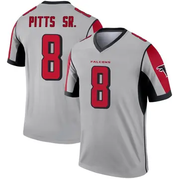Youth Kyle Pitts Sr. Atlanta Falcons Legend Inverted Silver Jersey